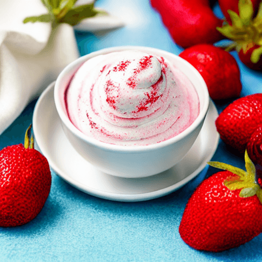 aardbeien met slagroom food