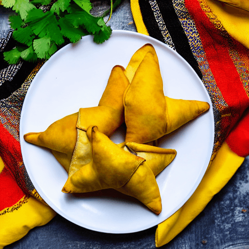 ackee and saltfish samosa dominica food