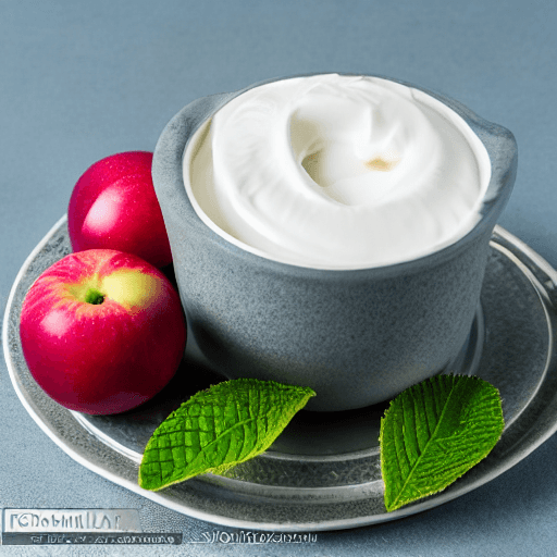 appelcompote met slagroom food