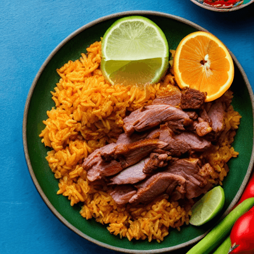arroz con puerco peru food