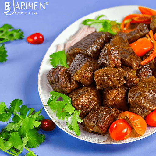 bajam with meat and fish gambia food