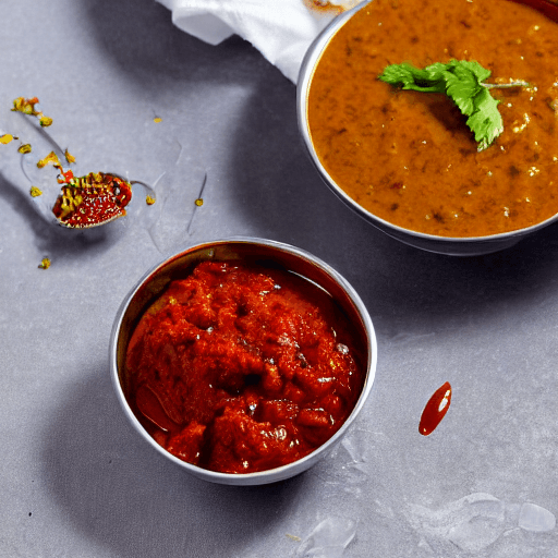 bakari bhuna bhaji chutney bhakari nepal food