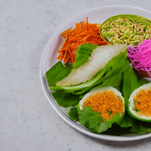 banh bot loc la chuoi food