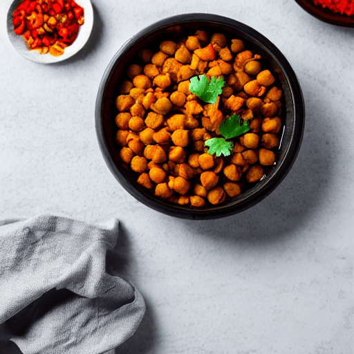 bhakari bhuna chana masala nepal food