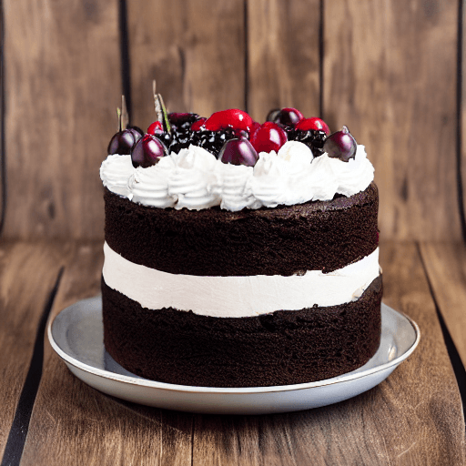 black forest cake food