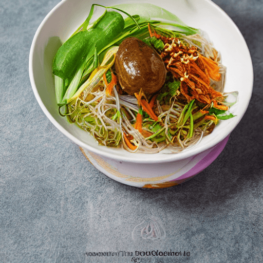 bun cha gio thit nuong food