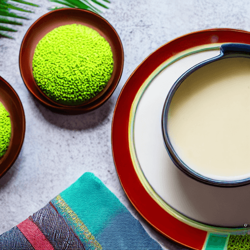 burmese shan coconut milk tea myanmar food