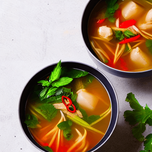canh khoai mo tom food