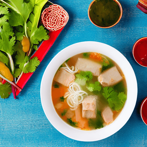 canh thit bo voi bap food