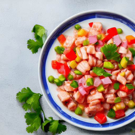 ceviche de camarón food