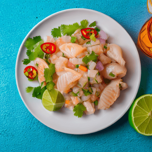ceviche de pescado food