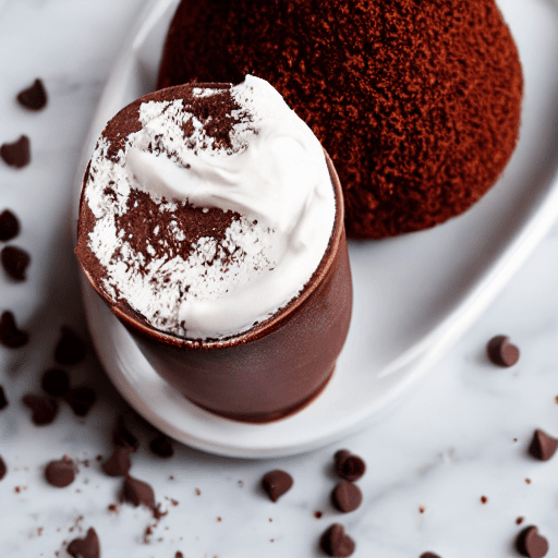 chocoladevla met slagroom food