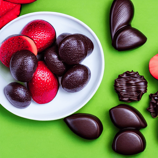 chocolate covered fruit food
