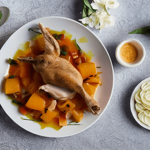 coniglio in agrodolce food