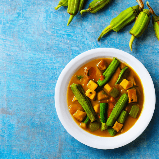 dawadawa and cassava and okra stew niger food