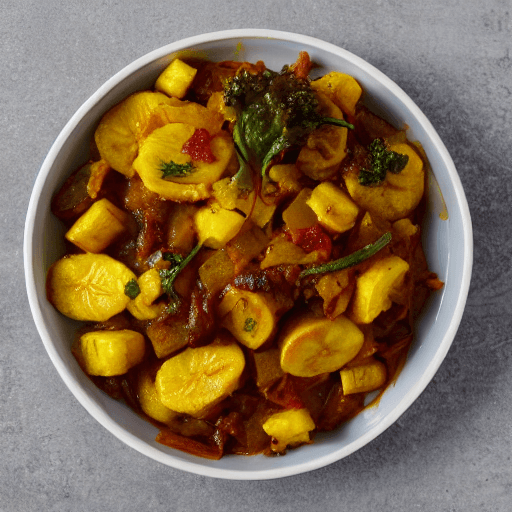 dawadawa and cassava and plantain stew niger food