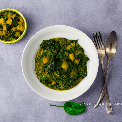 dawadawa and cassava and spinach stew niger food