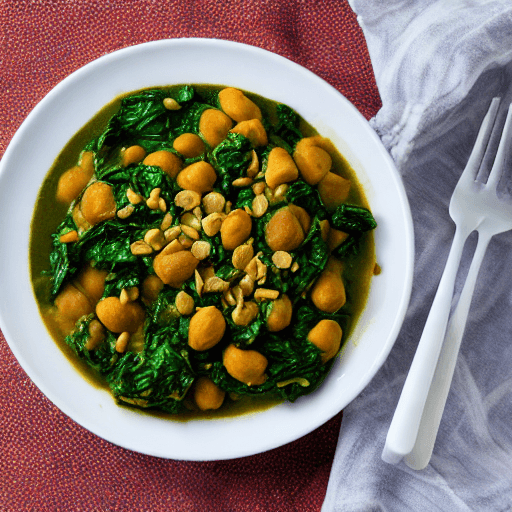 dawadawa and groundnut and spinach stew niger food