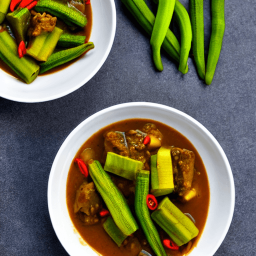 dawadawa and okra stew niger food