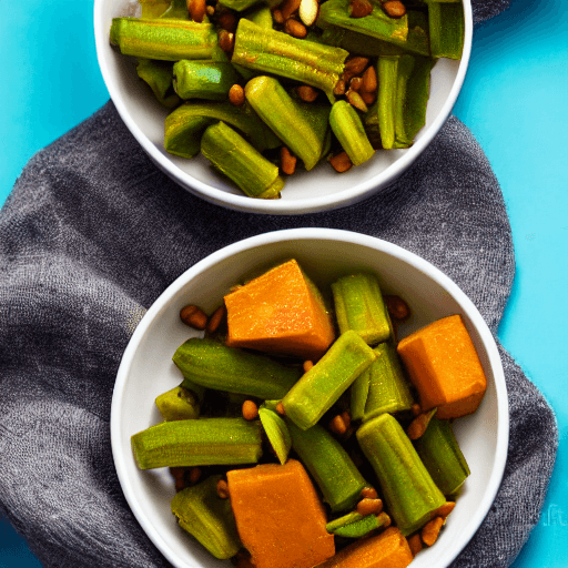 dawadawa and yam and okra stew niger food