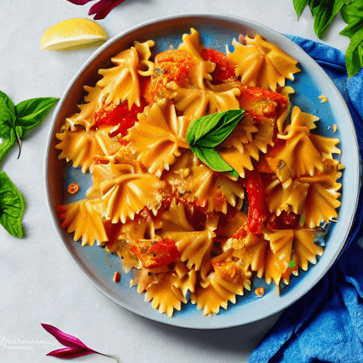 farfalle al salmone food