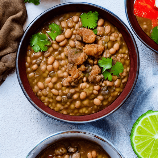 frijoles con chicharr n honduras food