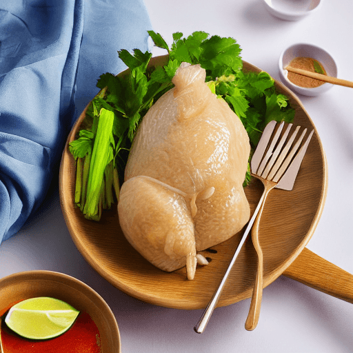 hainanese chicken rice food