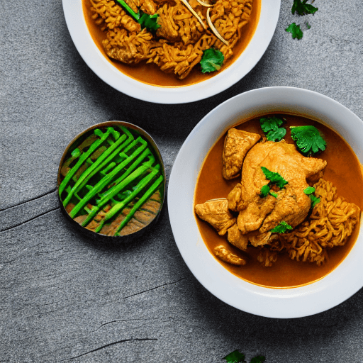 hainanese curry rice food