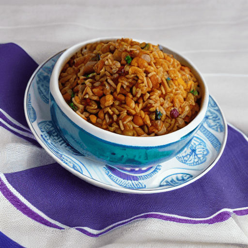 haitian rice and beans with cow haiti food