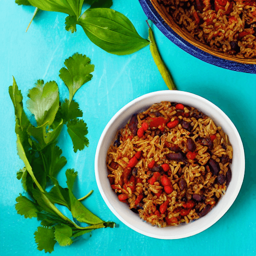 haitian rice and beans with donkey haiti food