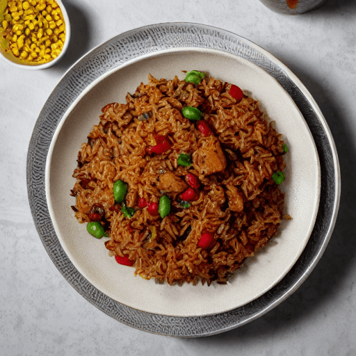 haitian rice and beans with duck haiti food