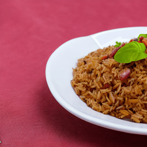haitian rice and beans with pork haiti food