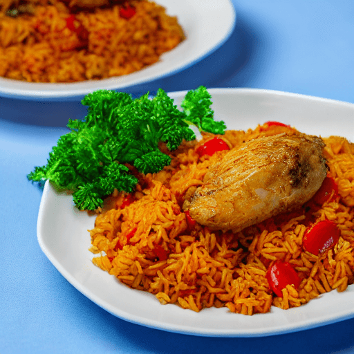 jollof rice with chicken gambia food