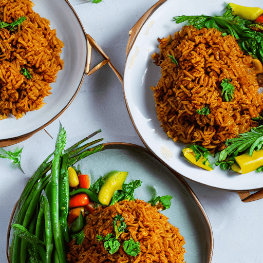 jollof rice with fish and vegetables gambia food