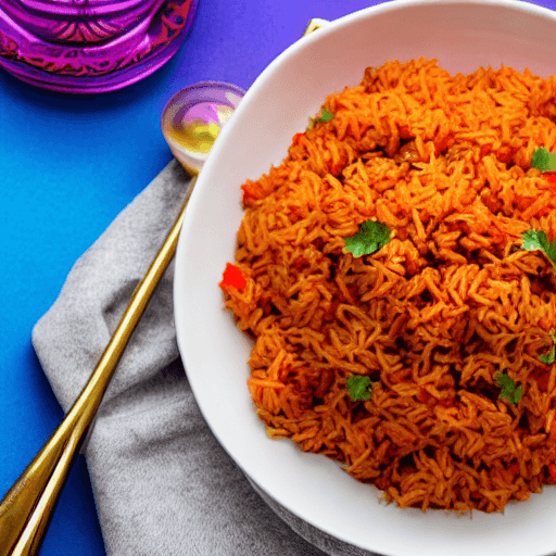 jollof rice with meat gambia food