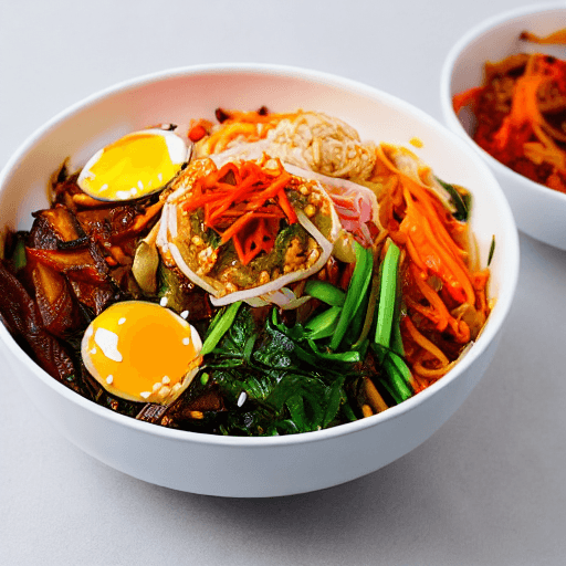 kimchi bibimbap north korea food