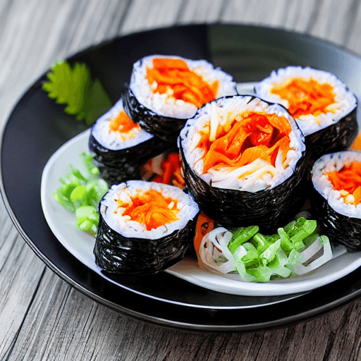 kimchi gimbap north korea food
