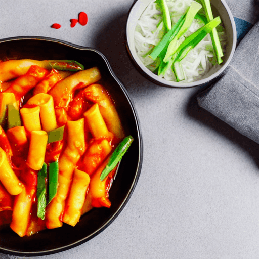 kimchi tteokbokki north korea food