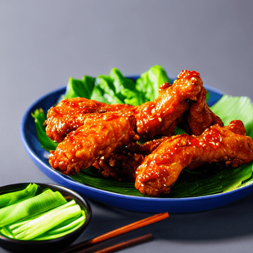 korean fried chicken food