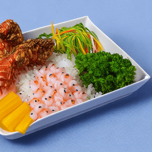 kuruma ebi chirashi karaage japan food