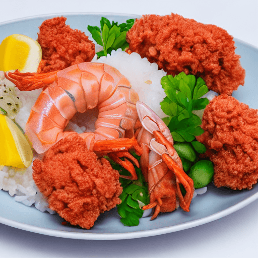 kuruma ebi chirashi karaage sando japan food