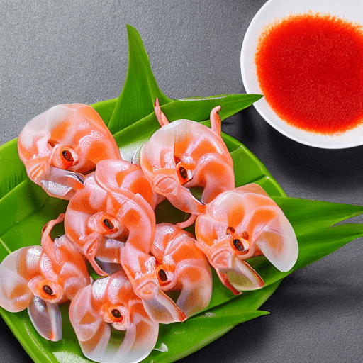 kuruma ebi sashimi japan food