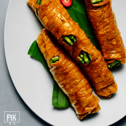 lemper tahu goreng ayam indonesia food