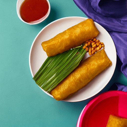 lemper tahu goreng indonesia food