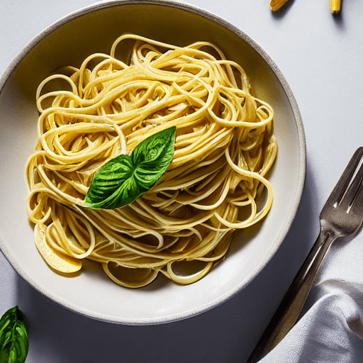 linguine al limone food