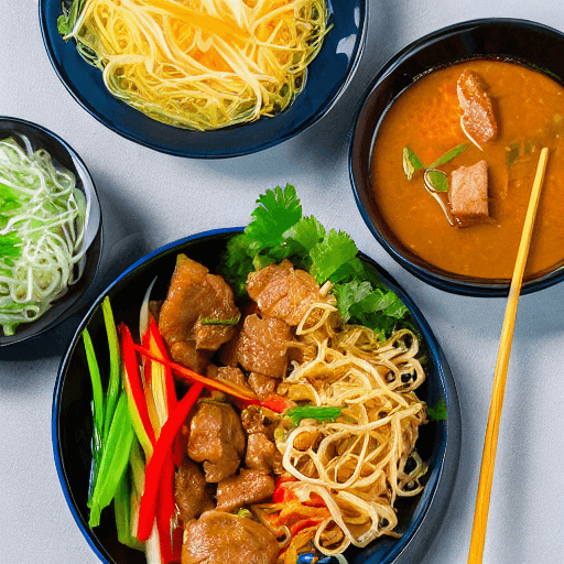mi quang tom thit food