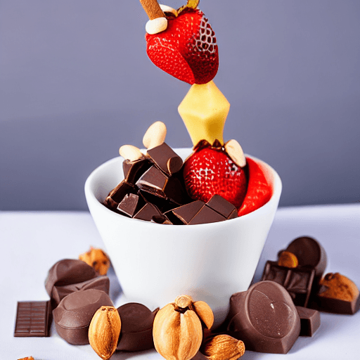 monaco chocolate fondue with nuts monaco food