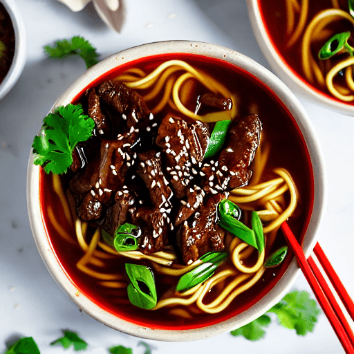 mongolian beef noodle soup mongolia food