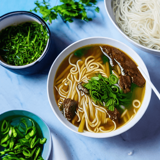 mongolian lamb noodle soup mongolia food