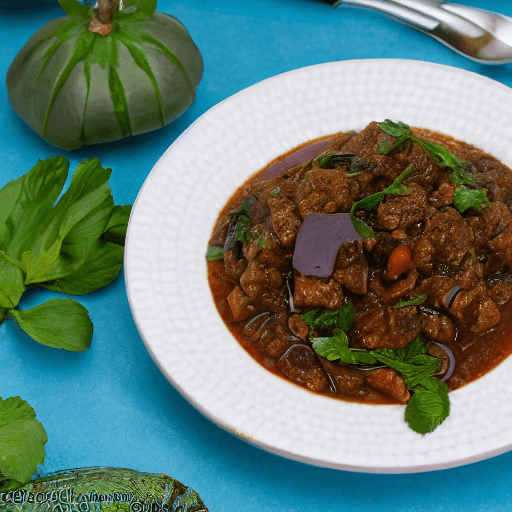 mopane leaves stew with eggplant lesotho food